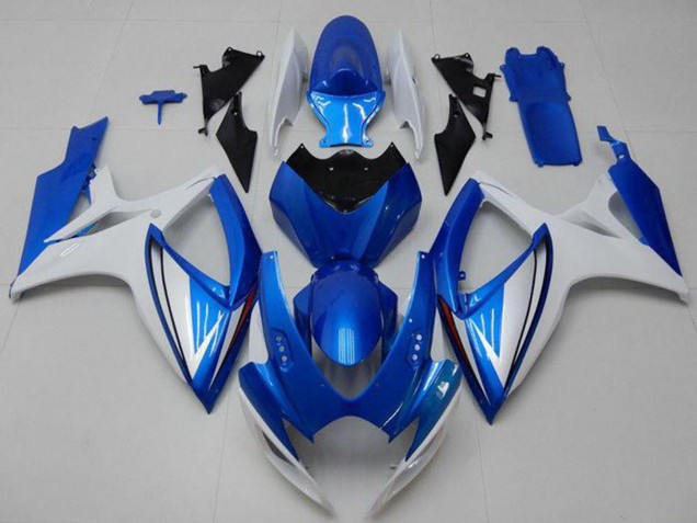 Blanc Bleu Carénage Moto Suzuki GSXR 600/750 2006-2007