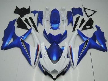 Blanc Bleu Carénage Moto Suzuki GSXR 600/750 2008-2010 Pas Chère