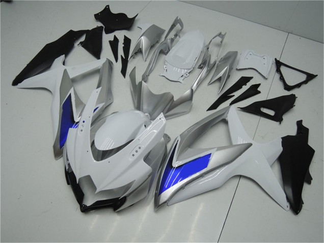 Argent Blanc Bleu Noir Carénage Moto Suzuki GSXR 600/750 2008-2010