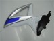 Argent Blanc Bleu Noir Carénage Moto Suzuki GSXR 600/750 2008-2010