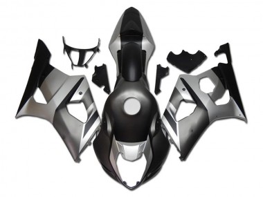 Argent Gris Noir Carénage Moto Suzuki GSXR 1000 2003-2004 Pas Chère