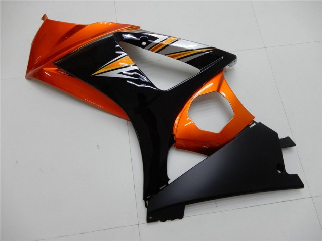 Orange Noir Carénages Moto Suzuki GSXR 1000 2007-2008