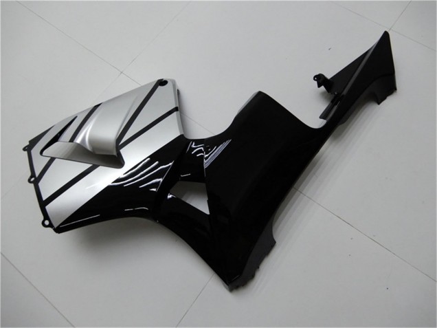 Argent Noir Brillant Bande Carénage Moto Honda CBR600RR 2003-2004