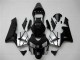 Argent Noir Brillant Bande Carénage Moto Honda CBR600RR 2003-2004