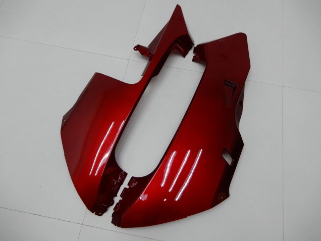 Rouge Noir Mat Bande Carénage Moto Honda CBR600RR 2003-2004