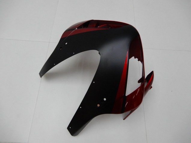 Rouge Noir Mat Bande Carénage Moto Honda CBR600RR 2003-2004