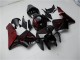 Noir Brillant Rouge Flamme Kits Carénages Moto Honda CBR600RR 2005-2006