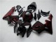 Noir Brillant Rouge Flamme Kits Carénages Moto Honda CBR600RR 2005-2006