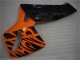 Orange Noir Flamme Carénages Moto Honda CBR600RR 2005-2006