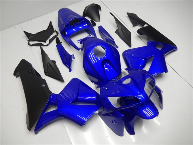 Bleu Noir Kits Carénages Moto ABS Honda CBR600RR 2005-2006