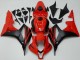 Rouge Noir Mat Kits Carénages Moto ABS Honda CBR600RR 2007-2008