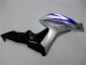 Argent Bleu Noir Brillant OEM Style Carénage Moto Honda CBR600RR 2007-2008