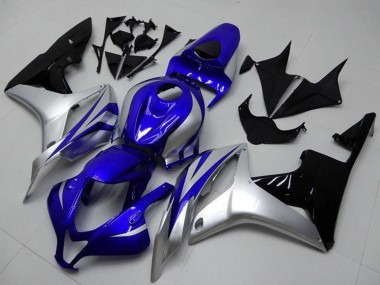Argent Bleu Noir Brillant OEM Style Carénage Moto Honda CBR600RR 2007-2008 Pas Chère