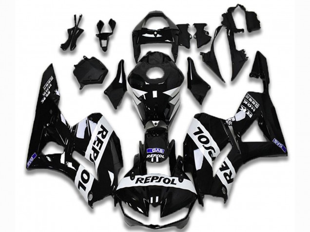Noir Brillant Blanc Repsol Carénage Moto Honda CBR600RR 2013-2026