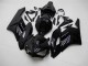 Noir Brillant Noir Mat Carénage Moto Honda CBR1000RR 2004-2005