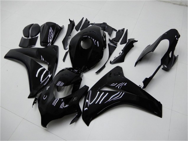 Noir Brillant Kits Carénages Moto Honda CBR1000RR 2008-2011