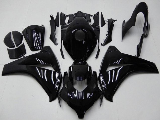 Noir Brillant Kits Carénages Moto Honda CBR1000RR 2008-2011
