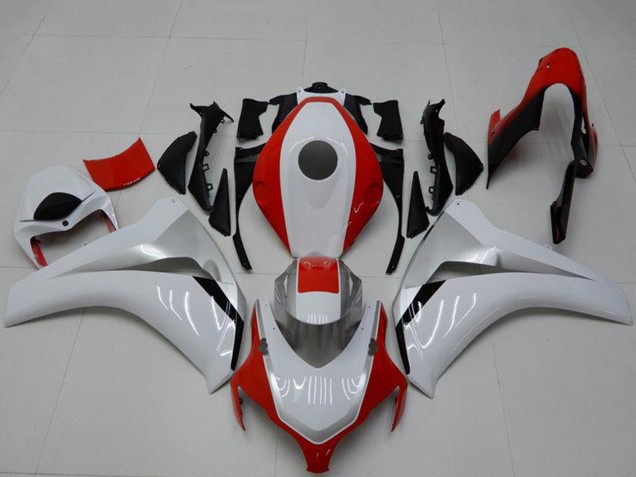 Blanc Rouge Carénage Moto Honda CBR1000RR 2008-2011