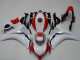 Blanc Rouge Carénage Moto Honda CBR1000RR 2008-2011