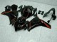 Noir Brillant Rouge Carénage Moto Honda CBR1000RR 2008-2011