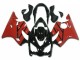 Rouge Noir Brillant Kits Carénage Moto Honda CBR600 F4i 2004-2007