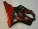 Noir Brillant Rouge Flamme Carénage Moto Honda CBR600 F4i 2004-2007