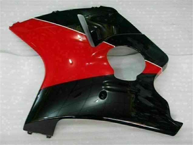Rouge Noir Brillant Carénage Moto Honda CBR1100XX Blackbird 1996-2007