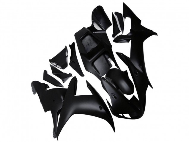 Noir Mat Carénage Moto Yamaha YZF R1 2002-2003
