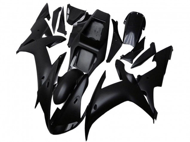 Noir Mat Carénage Moto Yamaha YZF R1 2002-2003
