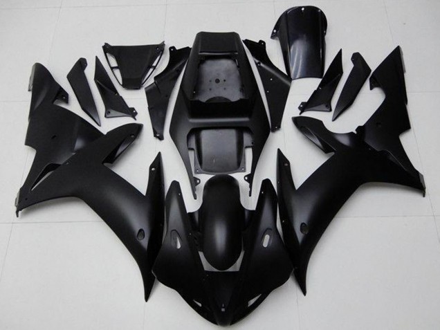 Noir Mat Carénage Moto Yamaha YZF R1 2002-2003
