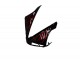 Noir Brillant Rouge Flamme Carénage Moto Yamaha YZF R1 2004-2006