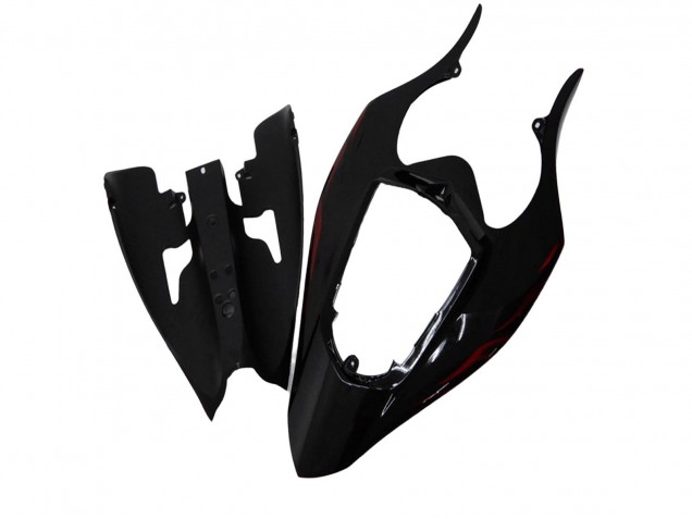 Noir Brillant Rouge Flamme Carénage Moto Yamaha YZF R1 2004-2006