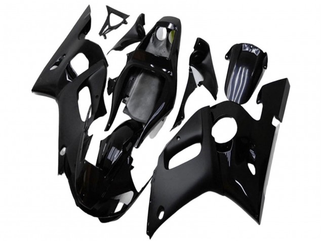 Noir Brillant Noir Mat Carénage Moto Yamaha YZF R6 1998-2002