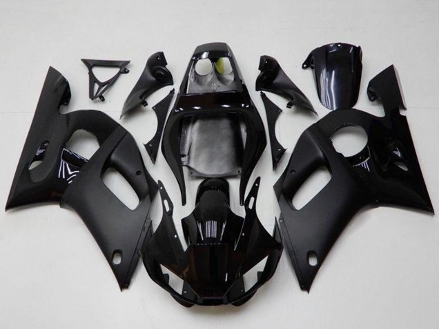 Noir Brillant Noir Mat Carénage Moto Yamaha YZF R6 1998-2002