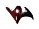 Noir Brillant Rouge Kits Carénages Moto Yamaha YZF R6 2003-2004