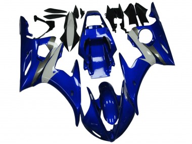 Bleu Blanc Carénages Moto Yamaha YZF R6 2003-2004 Pas Chère