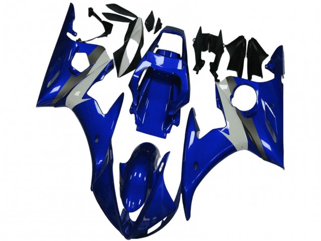 Bleu Blanc Carénages Moto Yamaha YZF R6 2003-2004