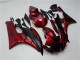 Rouge Noir Mat Kits Carénages Moto Yamaha YZF R6 2006-2007