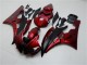 Rouge Noir Mat Kits Carénages Moto Yamaha YZF R6 2006-2007