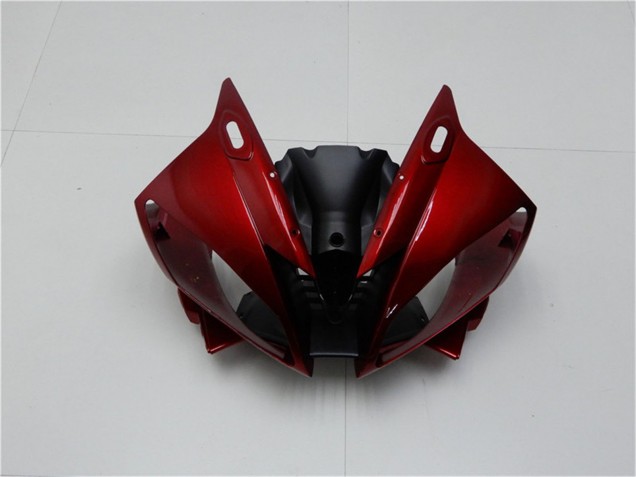 Rouge Noir Mat Kits Carénages Moto Yamaha YZF R6 2006-2007
