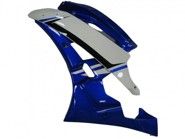 Bleu Blanc Noir Carénage Moto Yamaha YZF R6 2006-2007