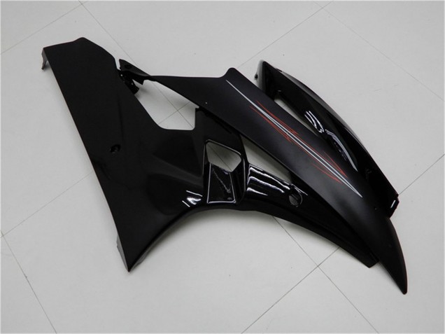 Noir Brillant Noir Mat Kits Carénages Moto Yamaha YZF R6 2006-2007