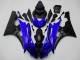 Bleu Noir Mat Carénages Moto Yamaha YZF R6 2006-2007