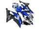 Blanc Bleu Noir Mat Yamalube Carénage Moto Yamaha YZF R6 2008-2016