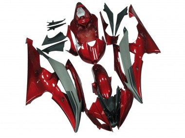 Rouge Gris Carénage Moto Yamaha YZF R6 2008-2016 Pas Chère