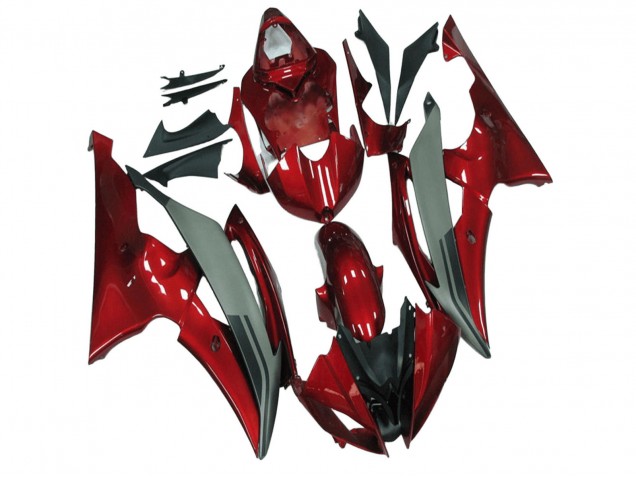 Rouge Gris Carénage Moto Yamaha YZF R6 2008-2016