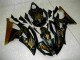 Noir Brillant Or Flamme Carénage Moto Yamaha YZF R6 2008-2016