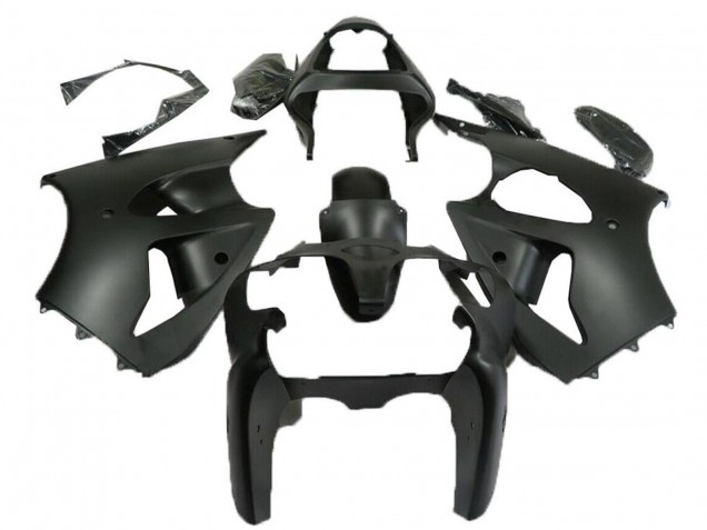 Noir Mat Carénage Moto Kawasaki ZX6R 2000-2002