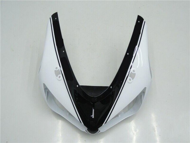 Blanc Noir Brillant Carénage Moto Kawasaki ZX6R 2005-2006