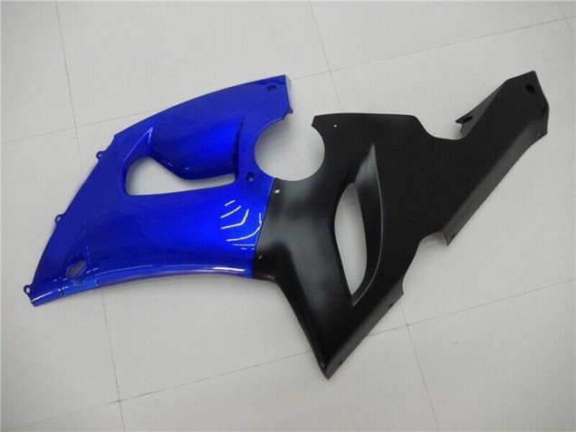 Bleu Noir Mat Carénage Moto Kawasaki ZX6R 2005-2006